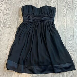 Empire Waist BCBG Black Strapless Baby Doll Dress